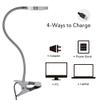 Pinkiou Clip on Lamp Desk Lamp with Clamp for Night Reading Nail Art Makeup Salon LED USB Book Light Clip Clamp Lamp 360Flexible Gooseneck Bed Lamp 3 Color Models view 2