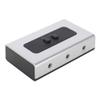 2 Port 3.5mm Stereo Manual Switch Box AUX Audio Speaker selector(Wall Mount Hole Built-in, Wall or Table Available) view 1