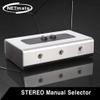 2 Port 3.5mm Stereo Manual Switch Box AUX Audio Speaker selector(Wall Mount Hole Built-in, Wall or Table Available) view 2
