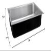 Just USADA1824A,5.5,DCR 18 Gauge Undermount Single Bowl Ada Stainless Steel Sink view 2