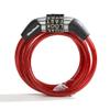Wordlock CL-455-RD Non-Resettable Combination Cable Lock, 4-Feet, Red view 1