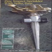 Zinc Impact Sprinkler with Spike Base Deflector Anti Splash Tube