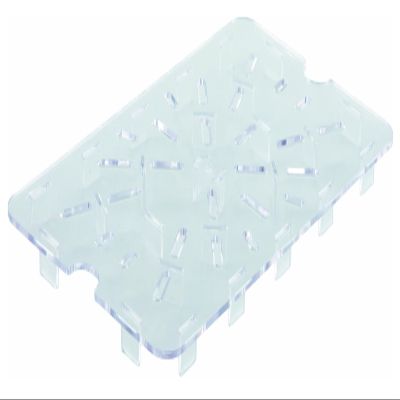 Winco 12" x 18" Clear Plastic Drain Shelf