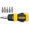 STANLEY Multi Screwdriver, Stubby Ratcheting, Including 6 Interchangeable Bits (66-358) view 3