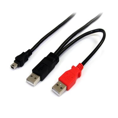 StarTech 3 FT USB Y Cable for External Hard Drive