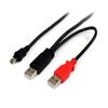 StarTech 3 FT USB Y Cable for External Hard Drive view 1