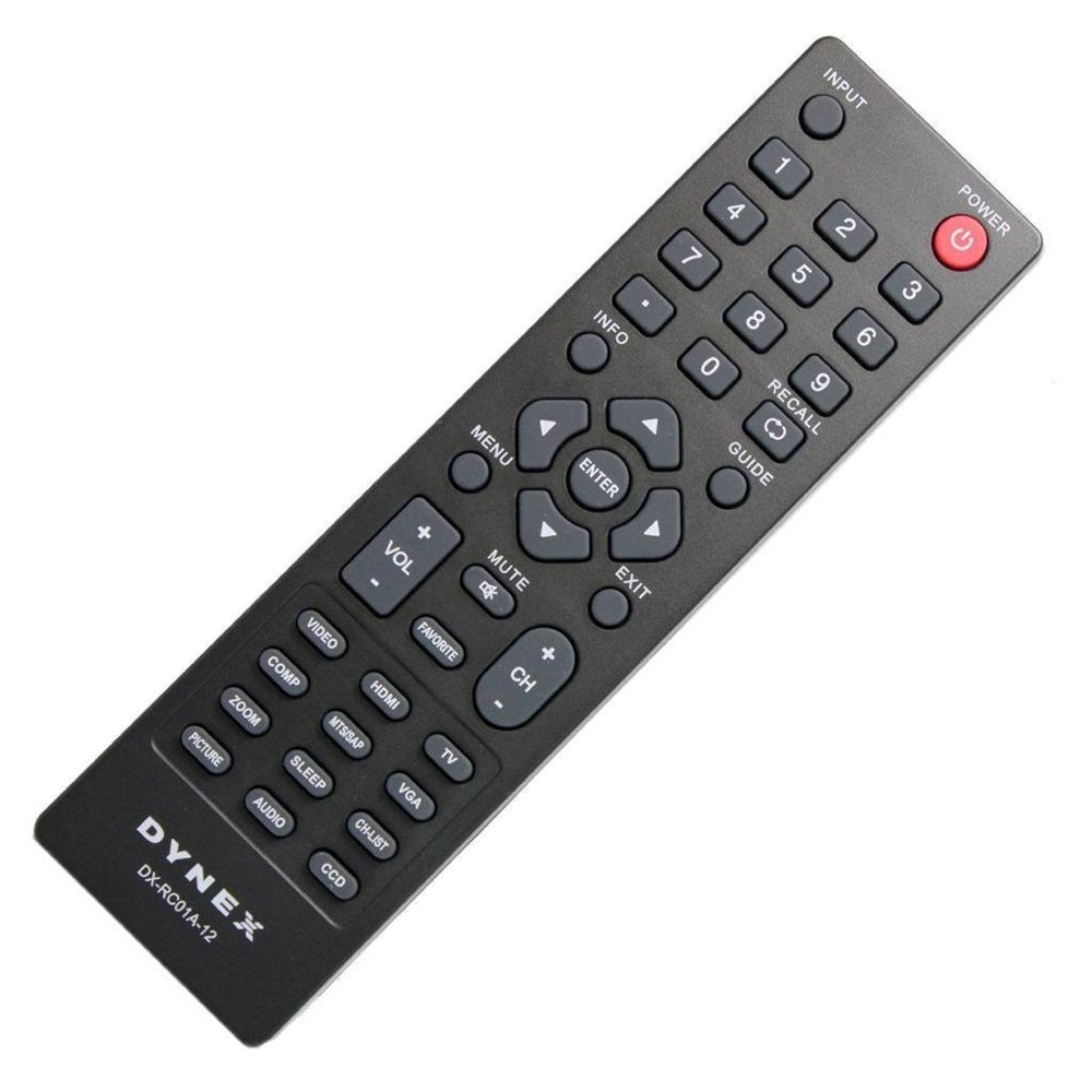 USARMT New Replaced DX-RC01A-12 Remote for Most of DYNEX TV and TV/DVD Combos DX19E220A12A, DX19E220A12B,DX-26L100A13, DX-32L100A13, DX-32L152A11