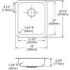 Elkay ELUHAD111645 18 Gauge Stainless Steel 14" x 18.5" x 4.375" Single Bowl Undermount Kitchen Sink view 2