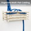 ICC 110 Wiring Block with Feet Kit, 96-Pair, CAT6 Wall-Mount Block for Voice and Data, UL 1863, TAA & Section 889 Compliant view 3