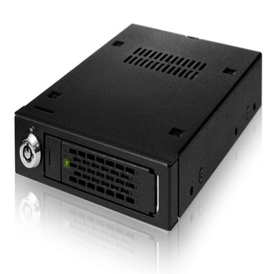 ICY DOCK 2.5" U.2 NVMe SSD PCIe 3.0/4.0 Mobile Rack for External 3.5" Drive Bay (147mm Depth) | ToughArmor MB601VK-B