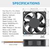 GDSTIME 12V DC 3PIN 70mm Fan, 70mm x 70mm x 25mm Brushless Cooling Fan view 4