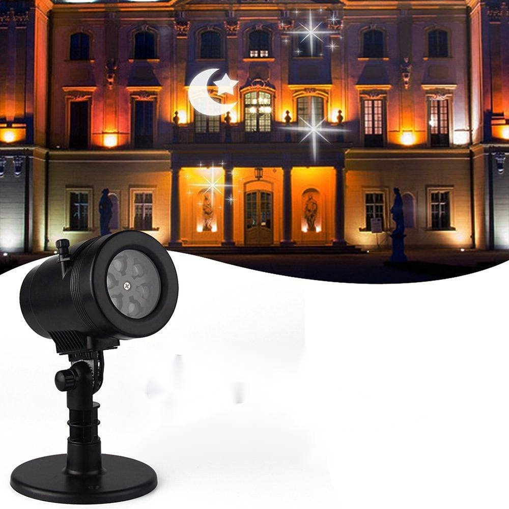 ELEOPTION Christmas Light Projector Outdoor Landscape Spotlight LED 14 Switchable Patterns in 1 Decorative Light IP65 Waterproof for Xmas Thanksgiving Birthday Party Holiday Indoor Outdoor