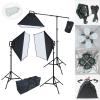 LINCO Lincostore LED Continuous Photography Video Studio 3 Softbox Boom Stand Digital Video Hair Lighting AM171 w/ 12pcs LED Light Bulb view 1