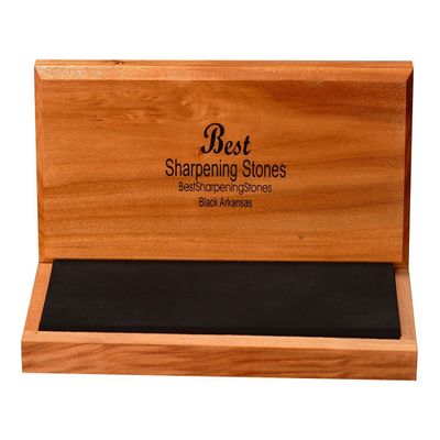 Arkansas Knife Sharpening Stone - Black Surgical 6 x 2 inch