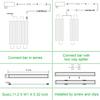 AIBOO LED Under Counter Light Rigid Bar Kit, Plug in Corded 12V LED Under Cabinet Lighting Dimmable with Switch for Counter Shelf Showcase Display Lighting (6 Panels,Daylight White) view 4