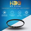 Hoya HD3 52mm UV Protector Filter - Re-Certified for 100MP+ Cameras with Ultra-Hard Nano Coating UV Filter - Stain Resistant, Smudge and Waterproof UV Lens Filter with Aluminum Frame view 3