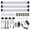 AIBOO Dimmable LED Under Cabinet Lighting Under Counter LED Light Bar Linkable Kit with Rotary Dimmer Switch Kitchen,Counter Showcase,Shelf Lighting 3 Panel Kits 9W (Warm White) view 1