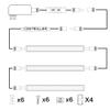 AIBOO Dimmable LED Under Cabinet Lighting Under Counter LED Light Bar Linkable Kit with Rotary Dimmer Switch Kitchen,Counter Showcase,Shelf Lighting 3 Panel Kits 9W (Warm White) view 4