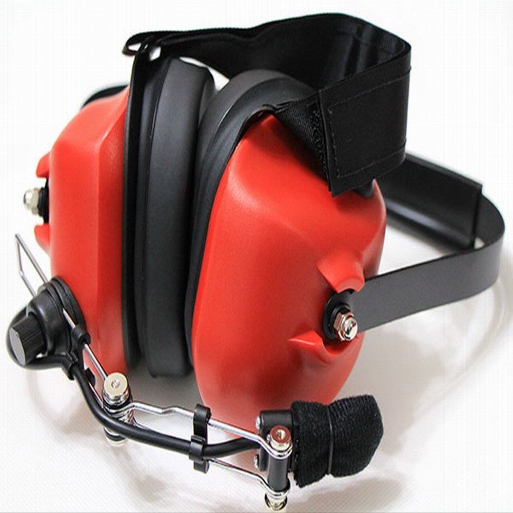 Wishring Noise Cancelling Pilot VOX Headset for Kenwood Puxing Wouxun w/ Mini DIN (Red)