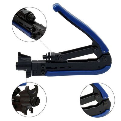 Coax Compression Crimping Tool Cable Connectors F BNC RCA Crimper RG59 RG6 RG11