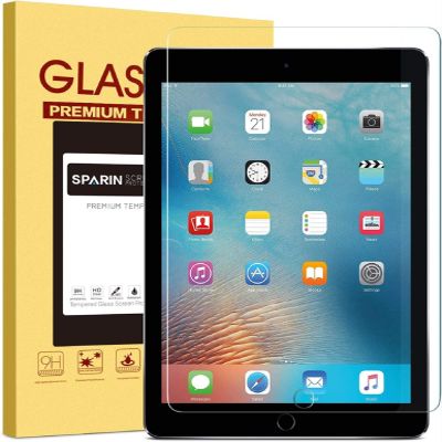 SPARIN Screen Protector for iPad 6th 5th Generation 9.7 inch, Tempered Glass Compatible with iPad Air 2, Case Friendly & Apple Pencil Compatible