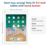 SPARIN Screen Protector for iPad 6th 5th Generation 9.7 inch, Tempered Glass Compatible with iPad Air 2, Case Friendly & Apple Pencil Compatible view 3