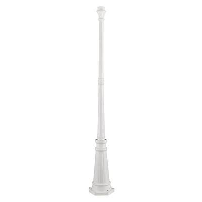 Livex Lighting 7709-03 Outdoor Cast Aluminum Post, White 74" x 9.5"