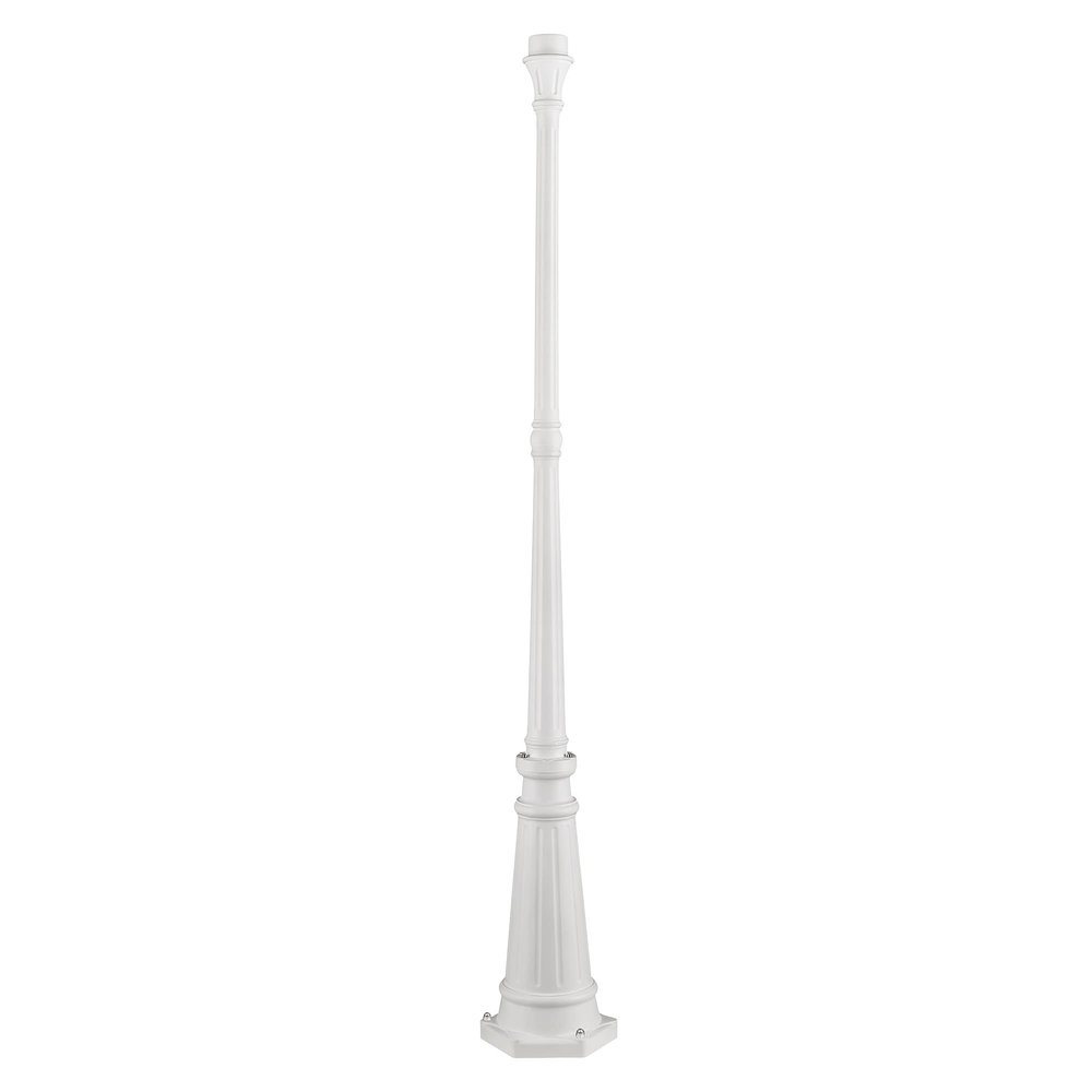 Livex Lighting 7709-03 Outdoor Cast Aluminum Post, White 74" x 9.5"