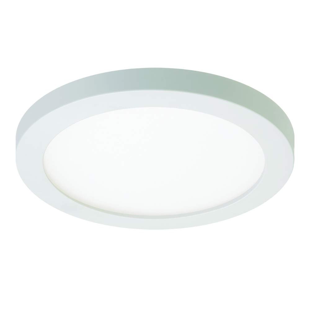 HALO SMD4R6930WH SMD 3000K Integrated LED Surface Mount/Recessed Round Downlight Trim, 4", White