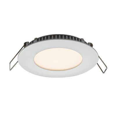 Dals Lighting USA DALS White Round LED Recessed Panel Ceiling Light 3"