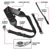 USA Gear Camera Sling Shoulder Strap with Adjustable Neoprene, Safety Tether, Accessory Pocket, Quick Release Buckle - Compatible with Canon, Nikon, Sony and More DSLR and Mirrorless Cameras (Black) view 3