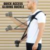 USA Gear Camera Sling Shoulder Strap with Adjustable Neoprene, Safety Tether, Accessory Pocket, Quick Release Buckle - Compatible with Canon, Nikon, Sony and More DSLR and Mirrorless Cameras (Black) view 4