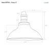 Cocoweb 12" Peony Gooseneck Barn Light with Metropolitan Arm in Jade view 2