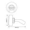 Shower Head Holder Handheld Wand Holder Shower Handle Holder Wall Mount,Shower Sprayer Holder RV Shower Adjustable Showerhead Bidet Spray Head Holder,Polished Chrome view 2