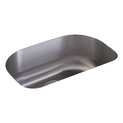 Sterling 11722-NA Cinch 26-7/16-inch by 16-13/16-inch Under-mount Single D-Bowl Kitchen Sink, Stainless Steel
