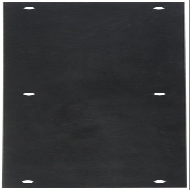 Baldwin 2123 3-1/2 Inch x 15 Inch Solid Brass Square Edge Push Plate, Oil Rubbed Bronze