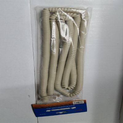ESAW 50' Foot Modular Telephone Coiled Handset Cord Ivory Replacement
