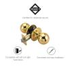 Design House 782912 Ball Passage Hall and Closet Door Knob, Polished Brass view 3