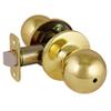 Design House 782920 Ball Privacy Bed and Bath Door Knob Polished Brass view 1