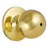 Design House 782920 Ball Privacy Bed and Bath Door Knob Polished Brass view 2
