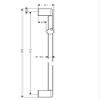 hansgrohe Crometta 85 Unica shower rail 0.90 m, chrome view 2