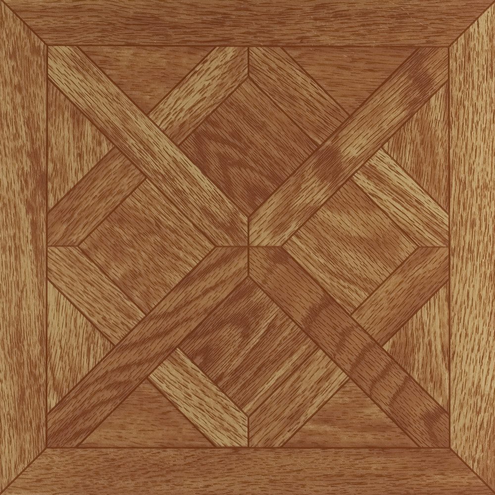 Nexus Self Adhesive 12-Inch Vinyl Floor Tiles, 20 Tiles - 12" x 12", Classic Parquet Oak Slate Pattern - Peel & Stick, DIY Flooring for Kitchen, Dining Room, Bedrooms & Bathrooms by Achim Home Decor
