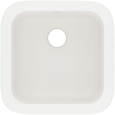 Rohl 5927-68 Allia 18-In Drop-In Fireclay Bar Sink, Biscuit
