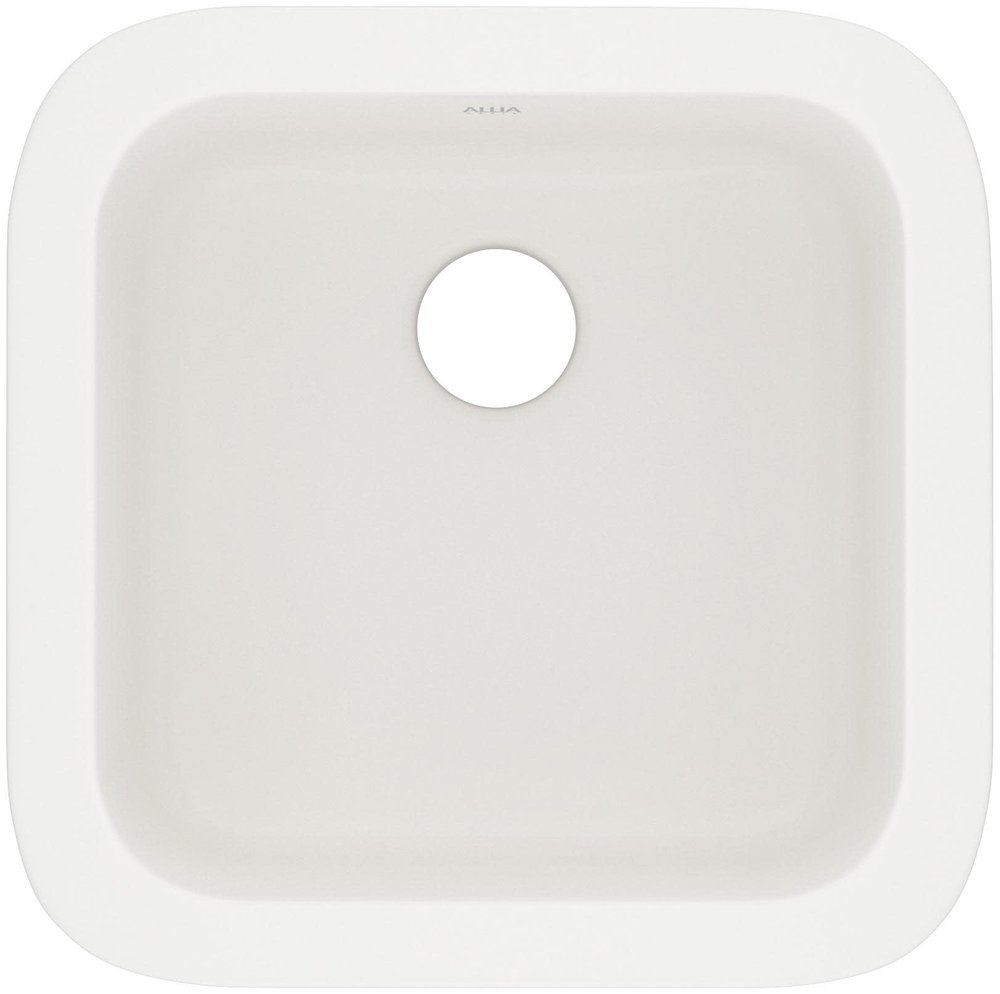 Rohl 5927-68 Allia 18-In Drop-In Fireclay Bar Sink, Biscuit