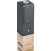 Arlington Industries GPD9B Gard-N-Post Outdoor Deck-Mount Light Post for Outlets/Lamps, 9-Inch, Black view 2