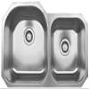 Whitehaus WHNDBU3220-BSS Noah's Collection 31 7/8-Inch Double Bowl Undermount Sink, Brushed Stainless Steel view 1
