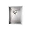 Whitehaus WHNCM1520-BSS Noah'S Collection 15-Inch Commercial Single Bowl Undermount Sink, Brushed Stainless Steel view 1