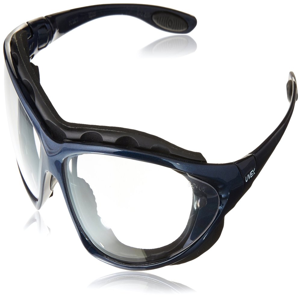 Uvex Honeywell Home Uvex Seismic Metallic Blue Safety Glasses With Clear Anti-Fog Lens (S0620X)