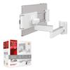 Barkan 7-12 inch Full Motion - 4 Movement Tablet Mount for Wall & Cabinet 3 lbs White Firm Tablet Clamp 360 Degree Rotation view 1
