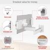 Barkan 7-12 inch Full Motion - 4 Movement Tablet Mount for Wall & Cabinet 3 lbs White Firm Tablet Clamp 360 Degree Rotation view 3